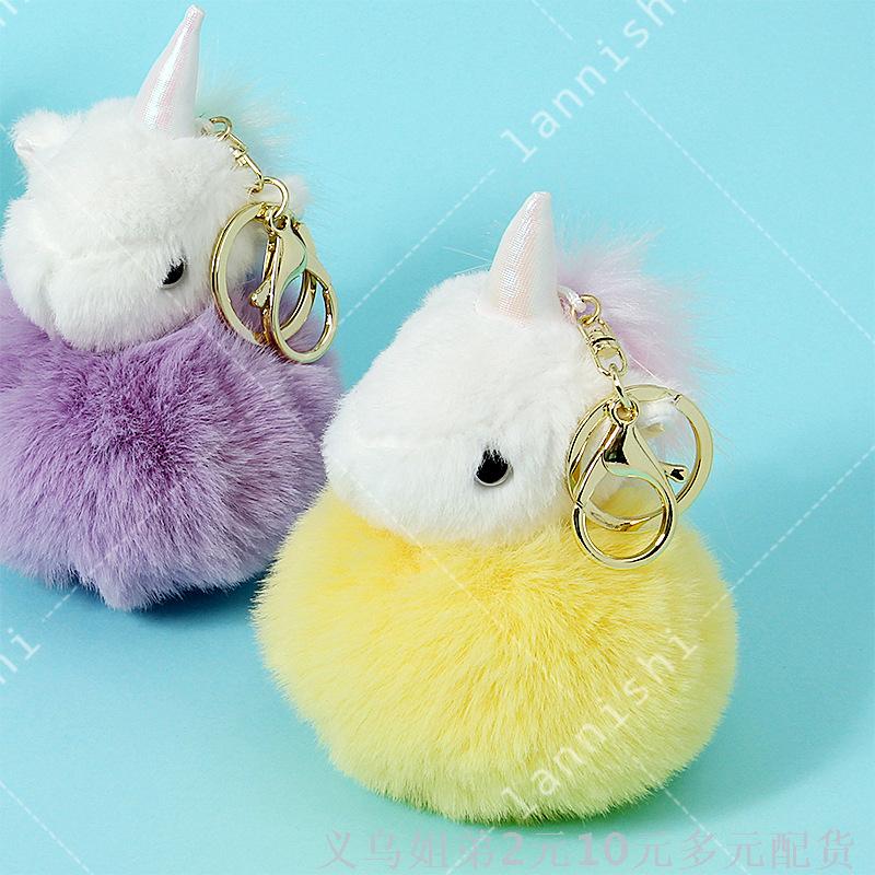 Korean trendy and fashionable aromatherapy balls, unicorn keychains, gifts, pendants, bags and ornaments are available for wholesale and retail in stock Application Scenario