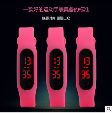 Spot meter 1LED mini hand ring Children and students leisure sports multi-color gift promotion LED electronic watch thumbnail