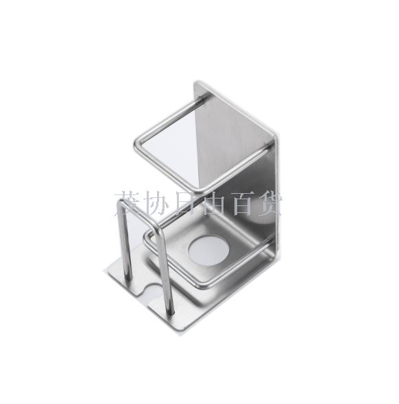 Toothpaste toothbrush cup holder Punch free 304 stainless steel bathroom toothpaste toothbrush cup holder