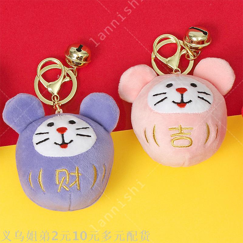【 Lanyishi 】 Boutique spot autumn winter hairball doll bag pendant aromatreatment doll button - Lucky rat details Picture