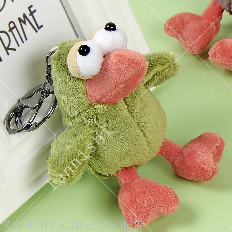 2019 winter new fabric doll buckle - Big Eye bird boutique keychain car bag pendant customization wholesale Specification drawing