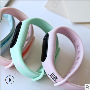 Wholesale Xiaomi LED touch glow-lit Korean fashion trend student Korean version silicone jelly bracelet electronic watch