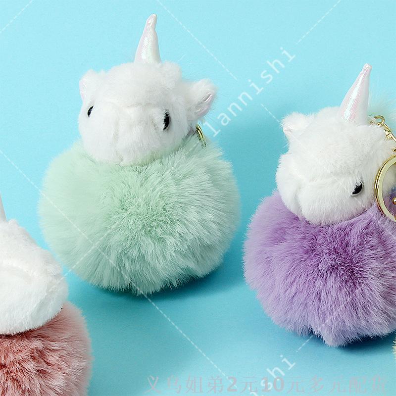 Korean trendy and fashionable aromatherapy balls, unicorn keychains, gifts, pendants, bags and ornaments are available for wholesale and retail in stock details Picture