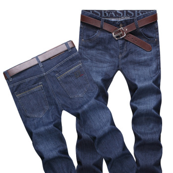 Mimi Zhiyin Winter New Thick men's Jeans, business jeans, mid-waist versatile long pants #928