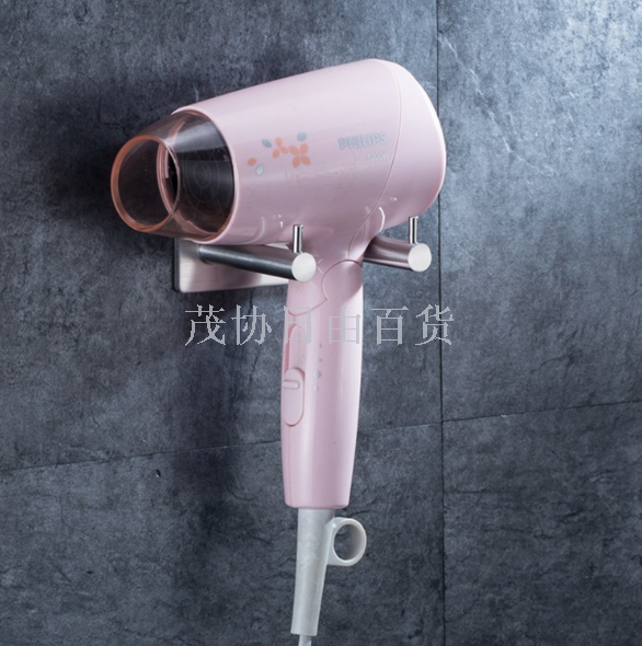 New perforation-free 304 stainless steel hair dryer holder Creative 304 stainless steel hair dryer holder
