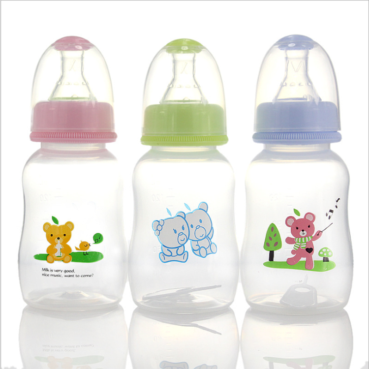 苹果熊奶瓶 标口奶瓶 婴幼儿PP耐摔宝宝奶瓶批发 150mL
