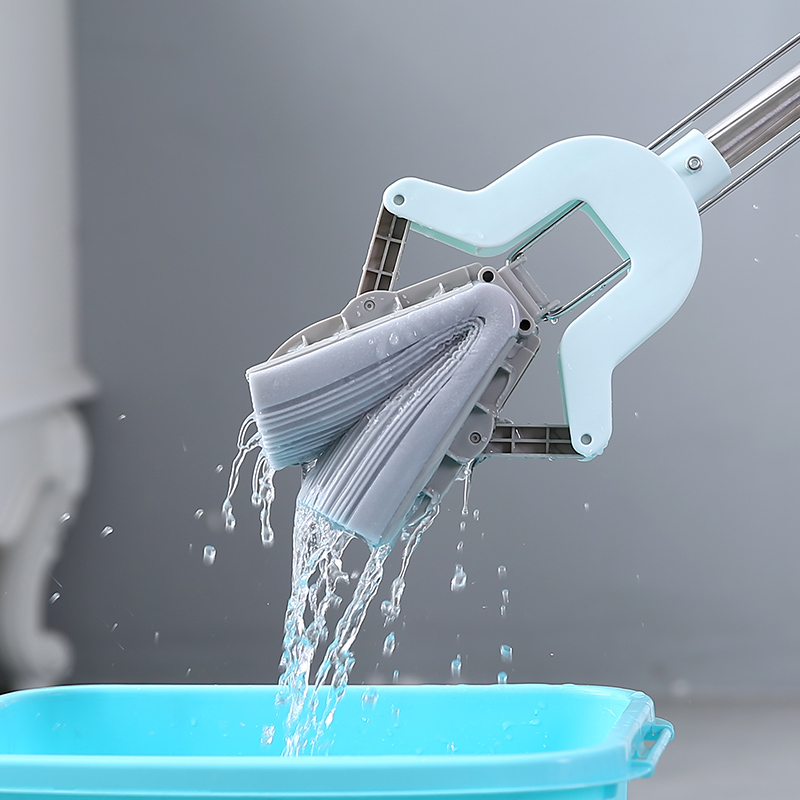 Household Stainless Steel Foldable Collodion Mop Clean Hand Wash Absorbent Stretchable Sponge Floor Mop Wholesale Application Scenario