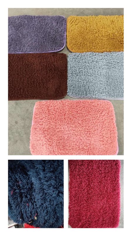 0.7cm thick Arctic fleece floor mat carpet, Arctic fleece absorbent anti-slip mat bed mat, foot mat, floor mat carpet, 40*60cm Item Picture