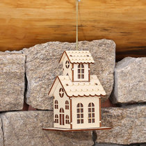 Christmas decorations lights cabin hotel bar Christmas tree decorations window decorations