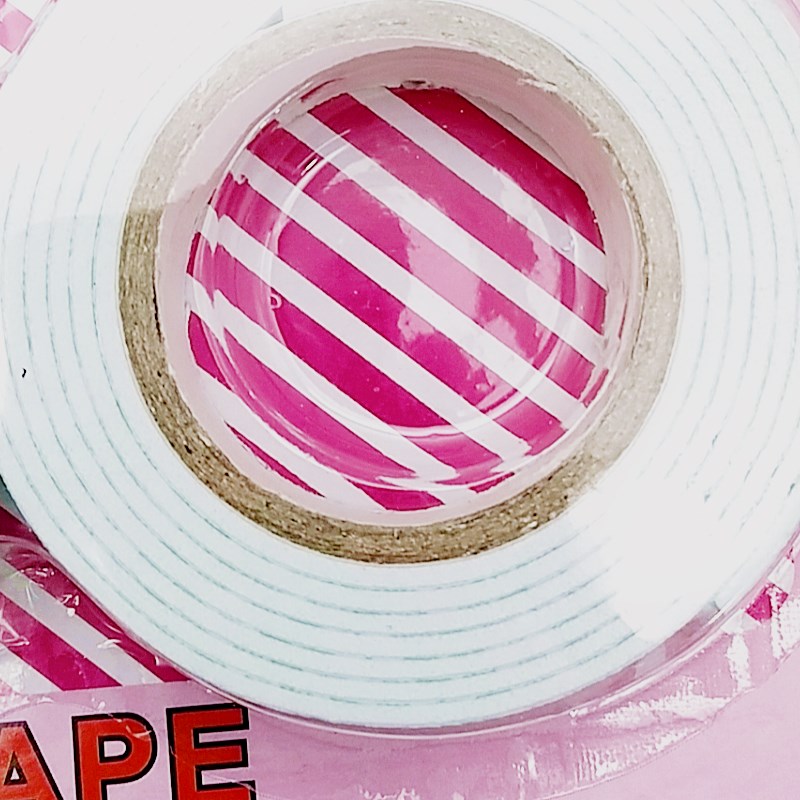 厂家直销强力海绵泡绵泡沫双面胶带 泡沫胶带带剪刀白底实物图