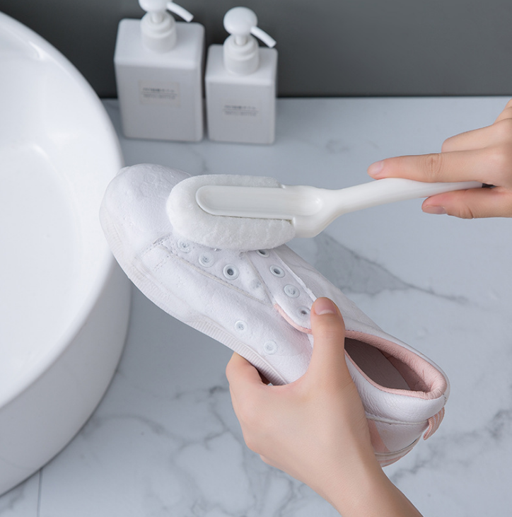 New non-damaging soft-bristled shoe brush, deep cleaning shoe brush, long-handled household shoe cleaning brush Specification image