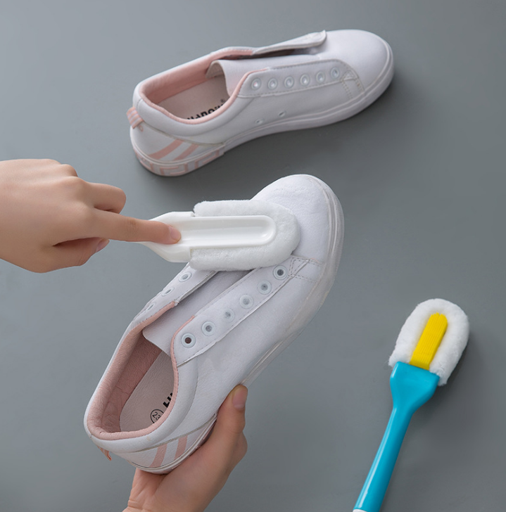 New non-damaging soft-bristled shoe brush, deep cleaning shoe brush, long-handled household shoe cleaning brush details Picture