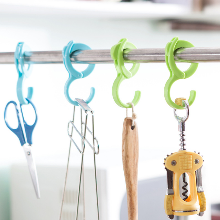 Two sets of powerful and multi-purpose windproof hooks with dazzling colors, creative shoe drying rack, shoe hanging rack and bag hanging details Picture