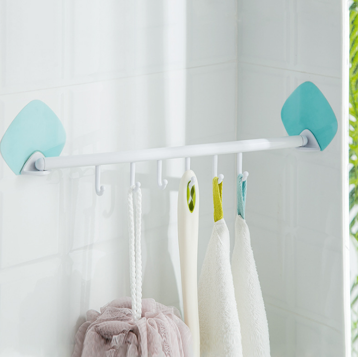 Creative multi-shaped wall-mounted towels without holes, bath towel racks, towel hooks, bathroom and kitchen towel hanging racks details Picture