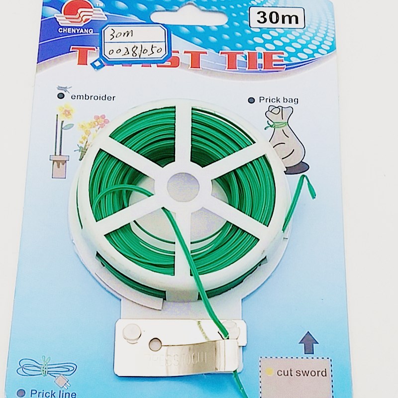 30 meters garden flowers and trees tied wire, tied wire, plastic-coated iron wire binding wire, rubber binding rope