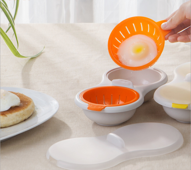 迷你创意餐具微波炉专用蒸蛋器 双层带盖蒸蛋碗