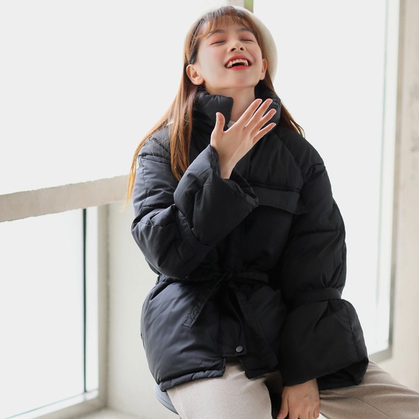 新款羽绒服 女短款小个子收腰棉服学生棉服外套