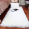 热销仿羊毛地毯沙发垫飘窗垫客厅地毯舒适柔软白底实物图
