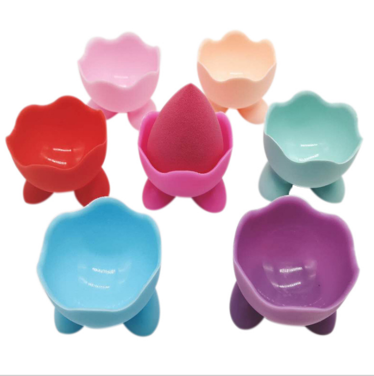 Silicone water drop gourd-shaped beauty egg tray storage rack, makeup sponge powder puff rack, drying egg tray