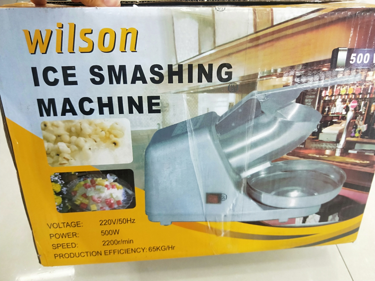 wilson ice smashing machine Electric Ice Crusher Snowflake Shaved ice Machine Household High power details Picture