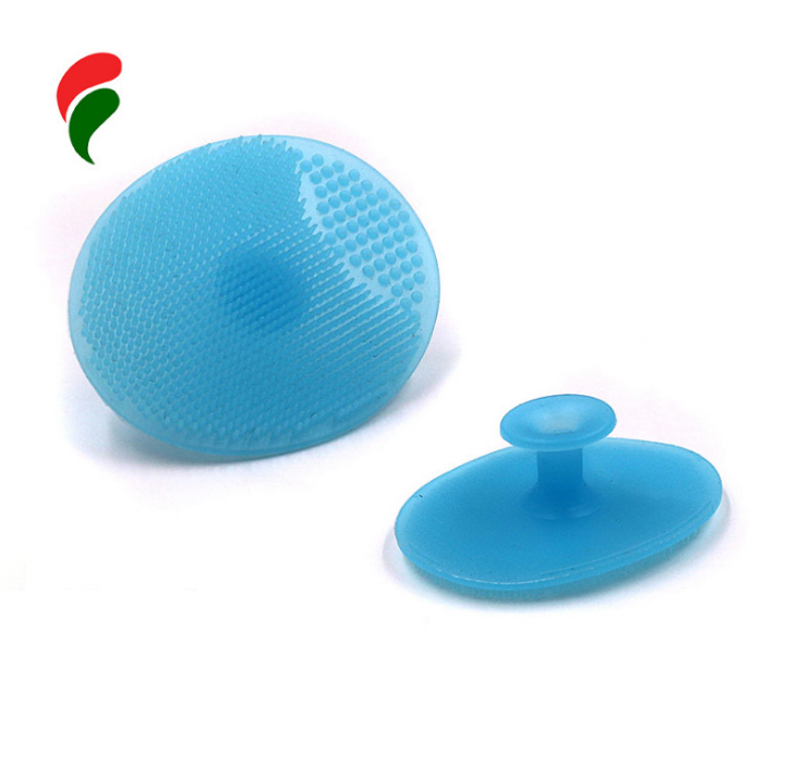 亚马逊爆款食品级 婴儿洗头刷 柔软不伤肤硅胶洁面刷现货厂家批发产品图