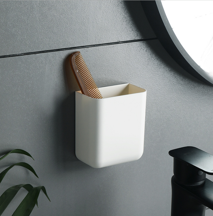 北欧壁挂遥控器收纳盒简约家用垃圾袋置物架手机钥匙整理盒收纳架产品图