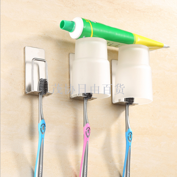 304 stainless steel no-punch toothbrush holder 304 stainless steel toothbrush holder in bathroom