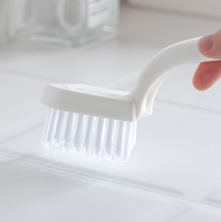 Japanese-style bathroom floor brush, bathroom long handle cleaning brush, hard-bristled bathroom tile gap brush Specification image