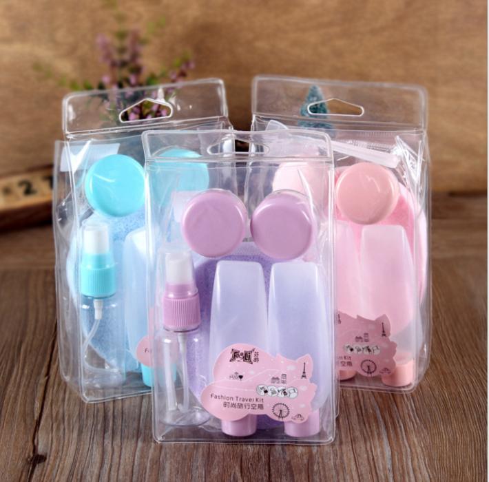 Travel set cosmetics sub-bottle, lotion bottle sleeve bottle, shampoo plastic empty bottle