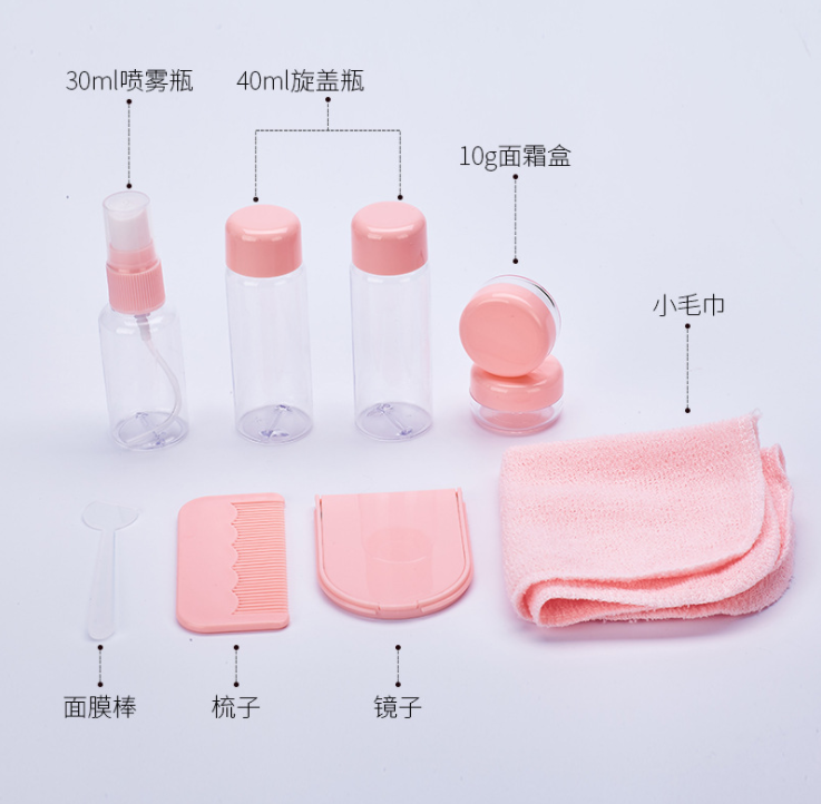 Fenling Business Trip Cosmetics Packaging Bottle Set: Eco-friendly Plastic Empty Bottle Press Spray Bottle 6551 Specification image