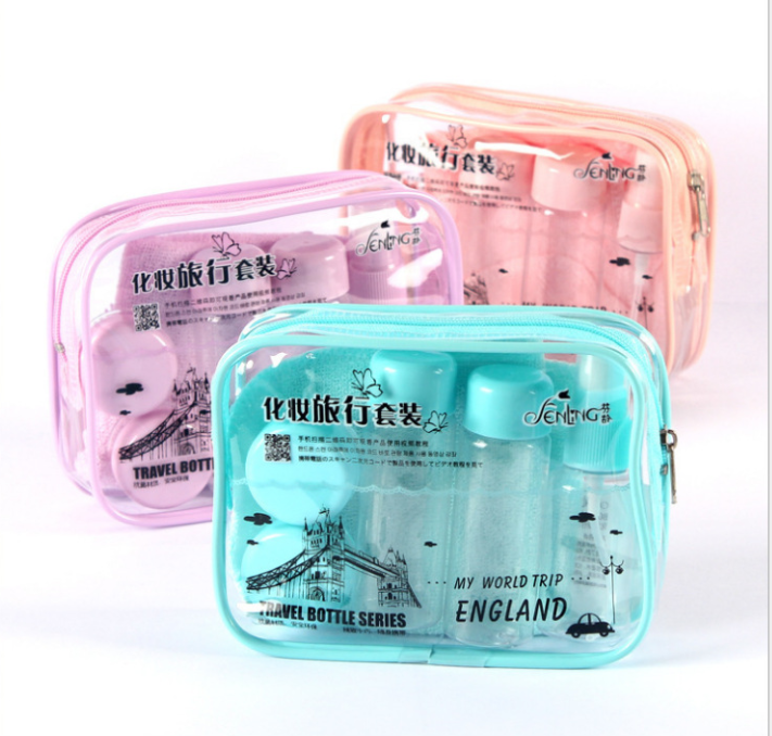 Fenling Business Trip Cosmetics Packaging Bottle Set: Eco-friendly Plastic Empty Bottle Press Spray Bottle 6551 details Picture