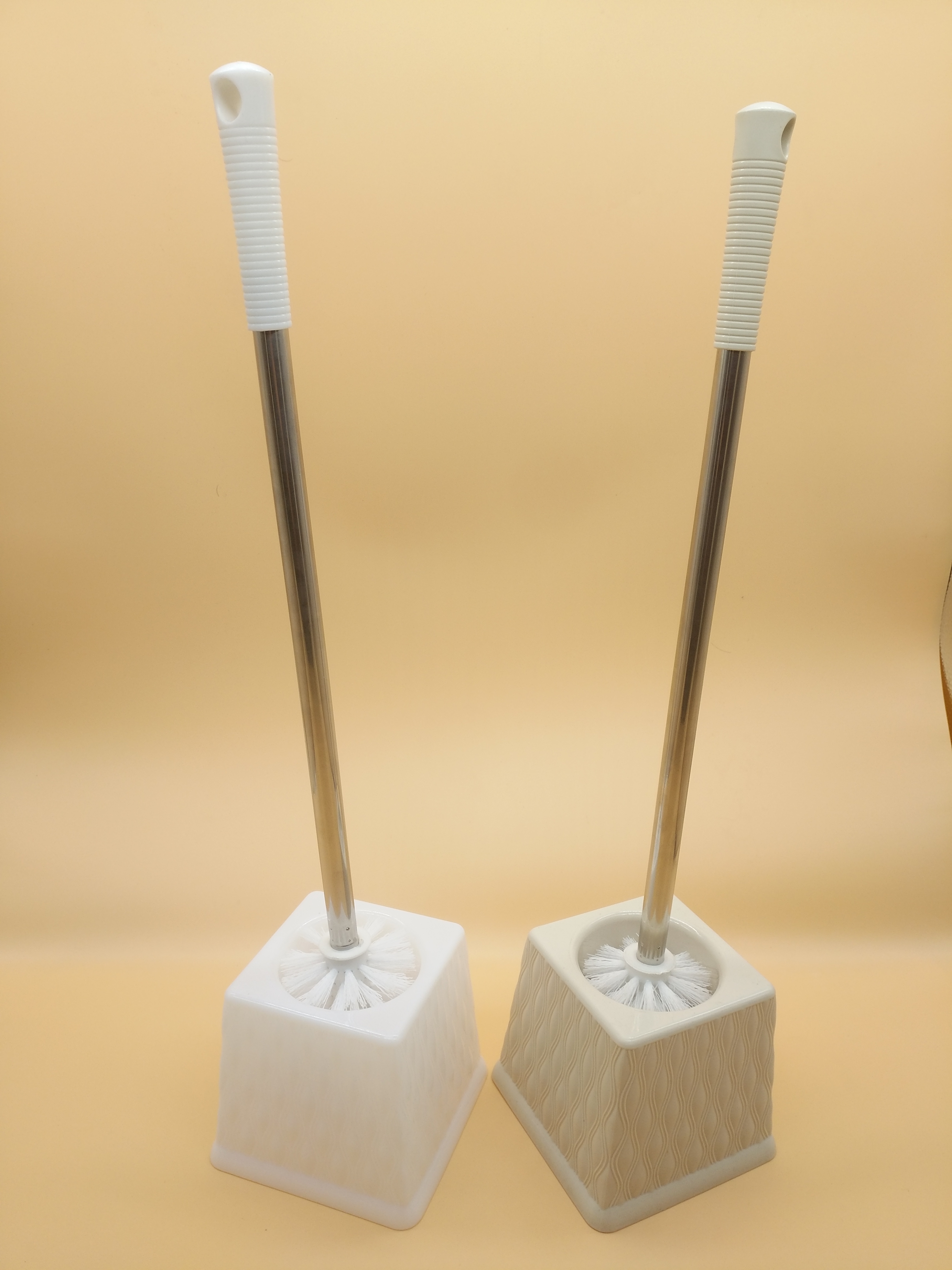 家用简约不锈钢马桶刷 厕所卫生间带底座长柄无死角洁厕刷子套装120个