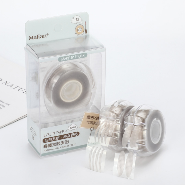 爆款批发正品malian玛莉安卷筒眼皮贴 蕾丝网状双眼皮贴隐形300回