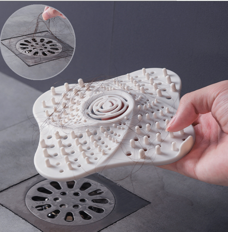 Kitchen sink filter, sink, drain, hair filter screen, bathroom silicone hair anti-clogging suction cup, floor drain cover Application Scenario
