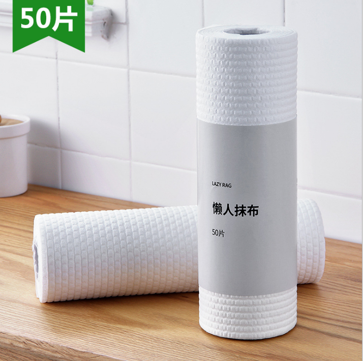 厨房抹布干湿两用洗碗布加厚无纺布可水洗一次性家用懒人清洁擦地