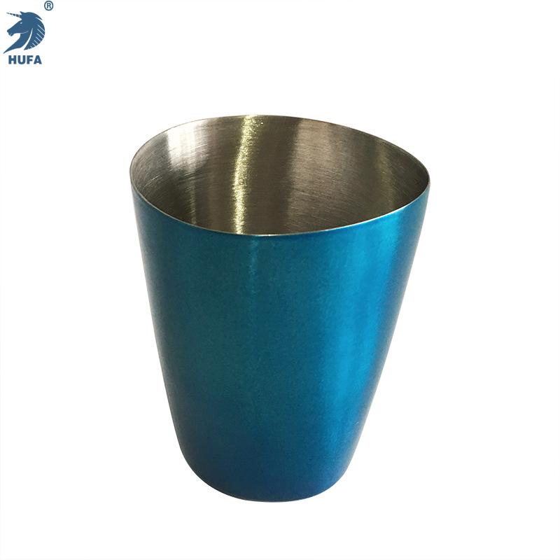 Stainless steel electroplated triangular spirits cup, bar cocktail cup, custom bar supplies, beer cup details Picture