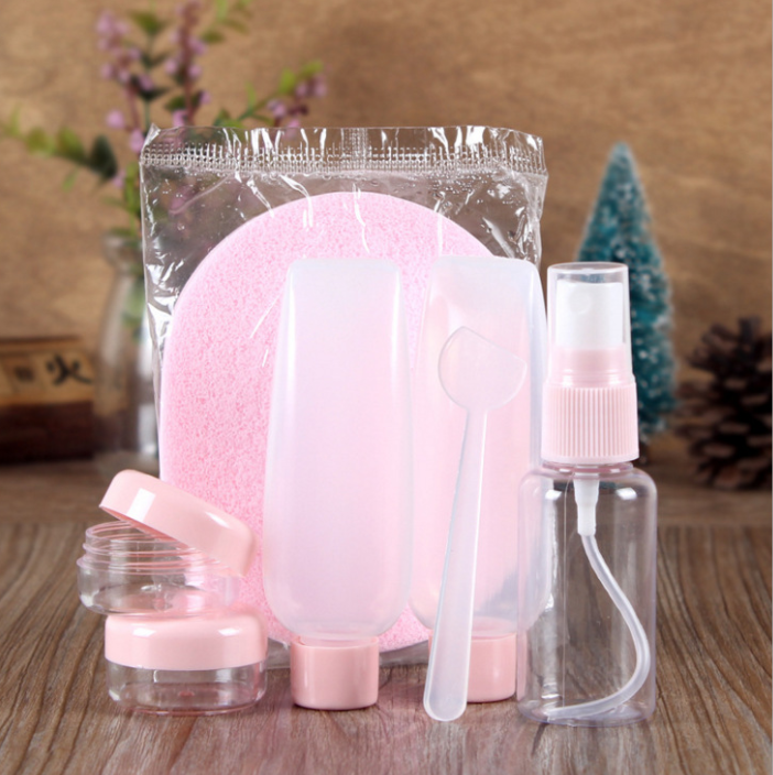 Travel set cosmetics sub-bottle, lotion bottle sleeve bottle, shampoo plastic empty bottle Specification image