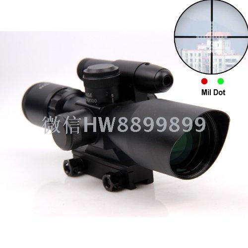 2.5-10x40 external Green Laser sight Optical sight with laser 2-in-1 Green Laser tactical sight