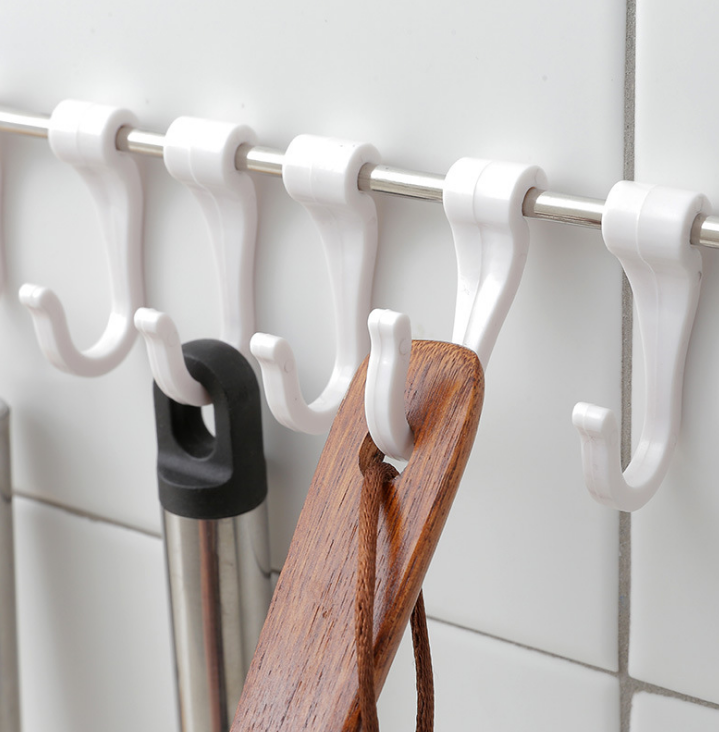 免钉强力无痕贴挂钩浴室门后粘钩免打孔多功能六组排钩新品产品图