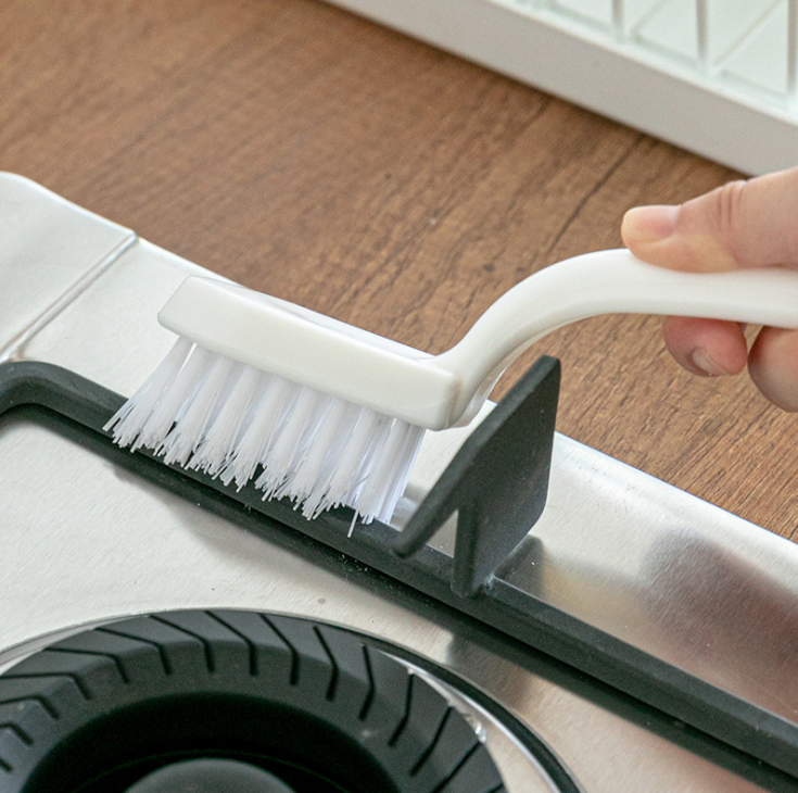 Japanese-style bathroom floor brush, bathroom long handle cleaning brush, hard-bristled bathroom tile gap brush