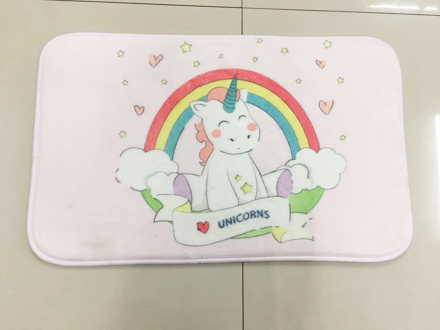 Hot-selling new high-definition animal cartoon floor mat, entrance printed floor mat, flannel printed 3D high-definition printed door mat, 40*60cm Item Picture