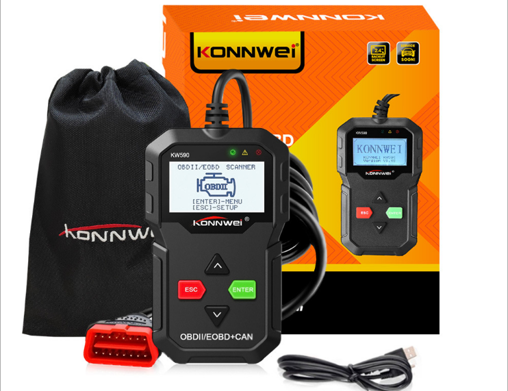 The KW590 car fault code detector scanner reports that the purchase of this product belongs to the merchant Item Picture
