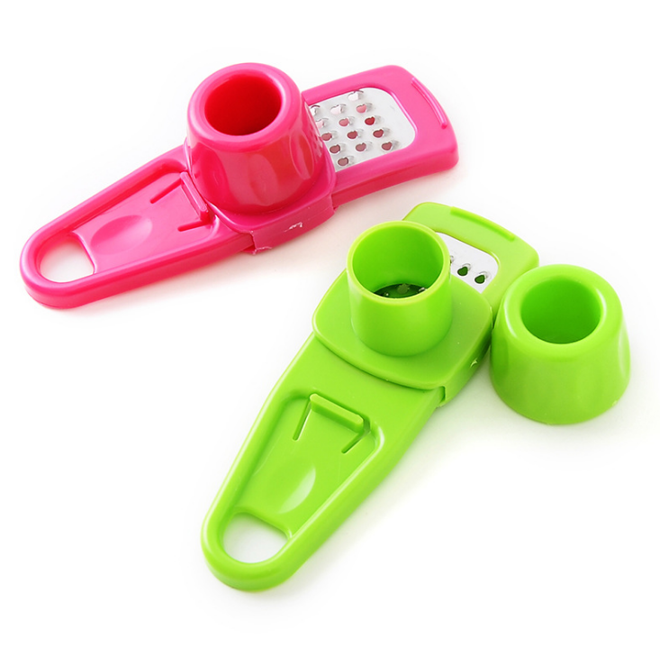Wholesale of kitchen small tools, including multi-functional garlic mincing box, garlic press, garlic paste and mashing machine, and ginger and garlic mincing machine details Picture