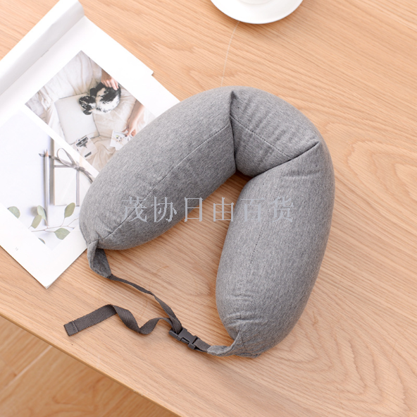 Aviation three-piece set, Indian cotton Japanese-style pillow, U-shaped pillow three-piece set, home and travel neck protection pillowcase Specification image