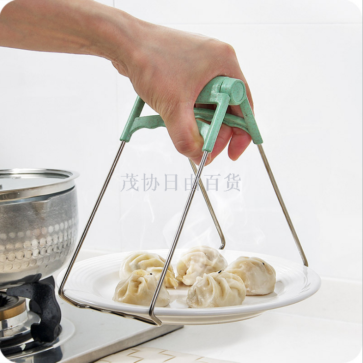 Creative kitchen ware stainless steel bowl and wheat fragrance tray lifter