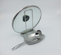 Stainless steel lid holder Lid spoon holder Kitchen shelf with drain tray