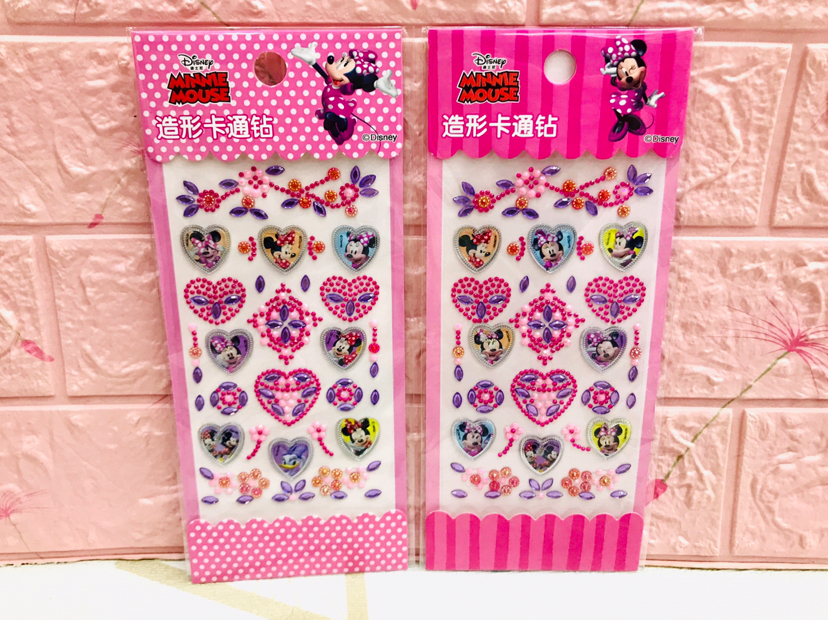 儿童奖励贴纸女孩手工粘贴钻石贴亚克力水晶装饰可爱宝石立体贴钻产品图