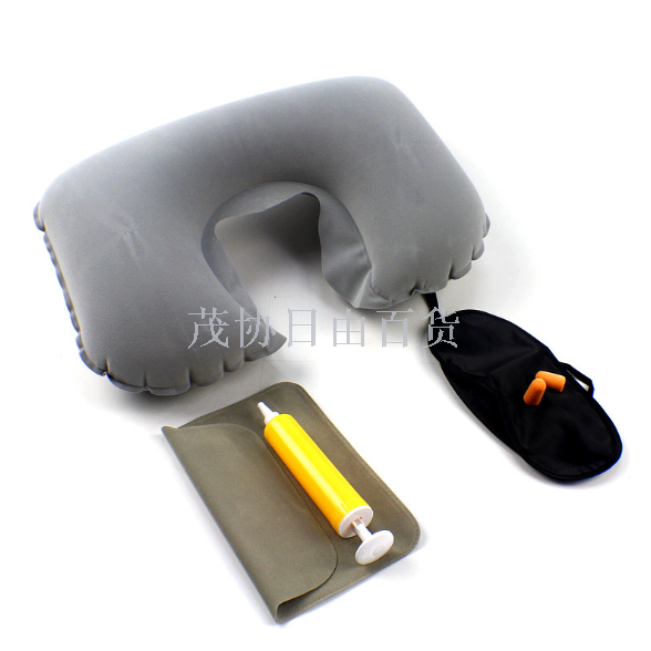 Outdoor travel U-shaped pillow, inflatable U-shaped travel pillow, travel velvet neck pillow, only for foreign trade and export. Only for foreign trade and export Item Picture