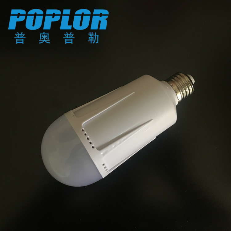 LED intelligent emergency bulb light 12W power outage emergency light Battery removable cross-current high-lighted outdoor charging light Specification drawing