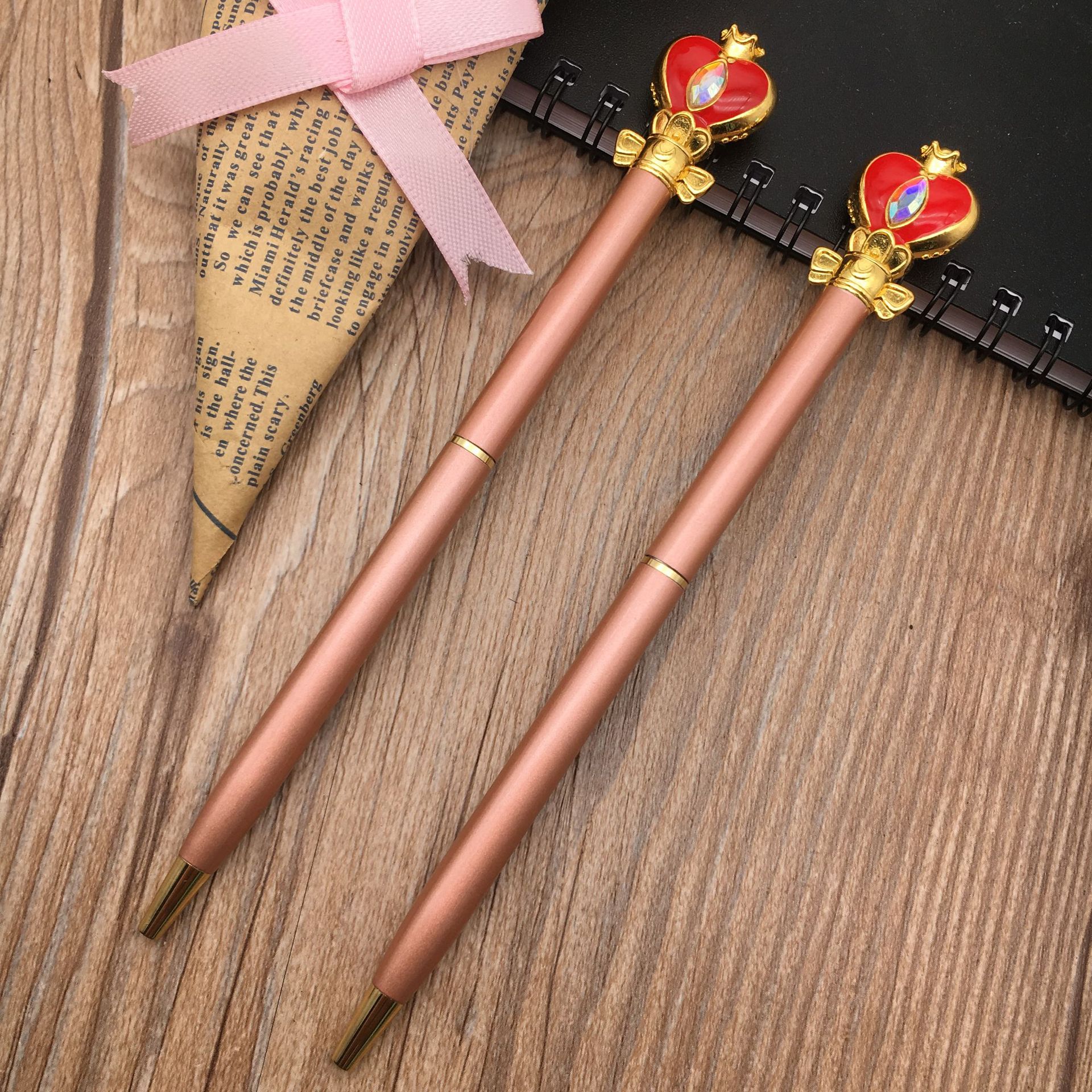 Anime ballpoint pens, Sakura's heart pen, magic wand pen, office stationery pen, gel pen, student ballpoint pen details Picture